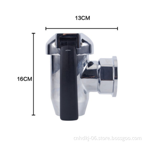2" K Series Compression Draw-Off Valve,Brass Material With Chrome Coating